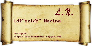 László Nerina névjegykártya