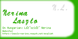 nerina laszlo business card